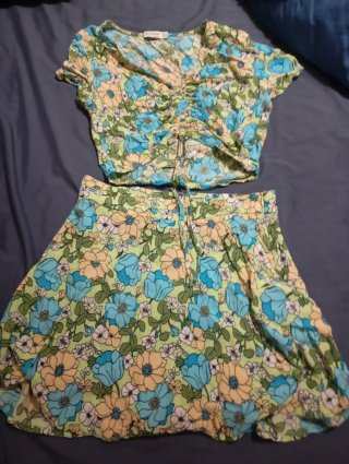 Conjunto Stradivarius floral m