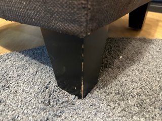 Puff TIDAFORS IKEA Marrón Tela