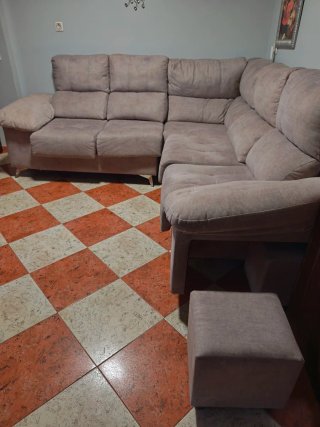 Sofá Chetlon Beige/Gris Casi Nuevo