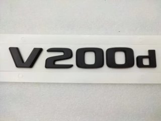 EMBLEMA LOGO TRASERO LETRAS MERCEDES V200D NEGRO