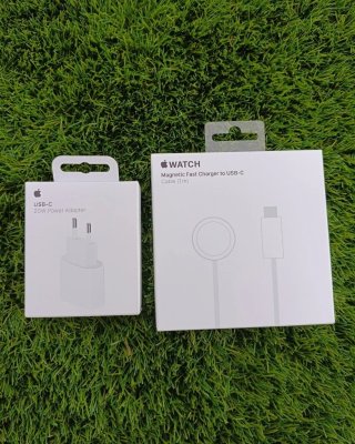 Cargador Apple 20W rapido y Cable Cargador Watch