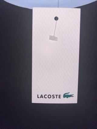 Conjunto Deportivo Lacoste Negro y Azul