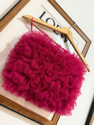 Top Zara volantes rosa