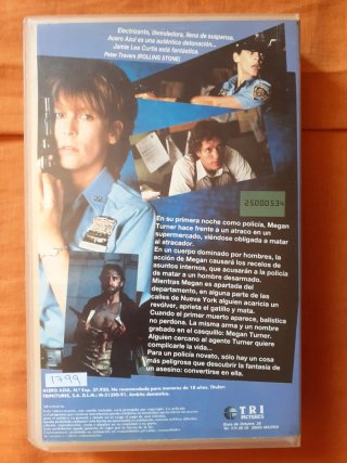 Película VHS Acero Azul (Blue Steel)