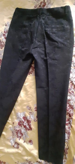 Pantalón Zara Negro Jacquard