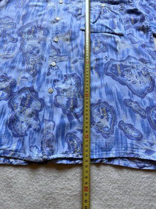 Camisa Hawaiana Vintage Estampado Islas Talla L/XL