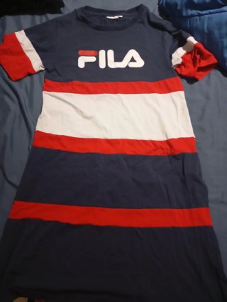 Vestido Fila Mujer Rayas Azul Rojo Blanco