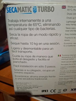 Secadora Portátil Secamatic Turbo