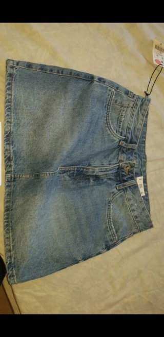 Falda vaquera azul talla M