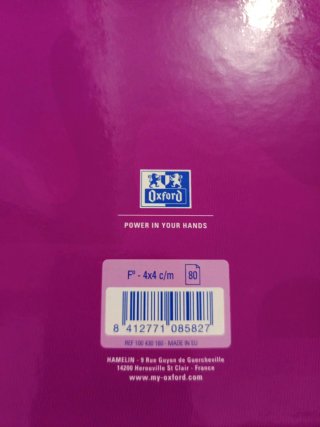Oxford cuaderno con tapa gruesa
