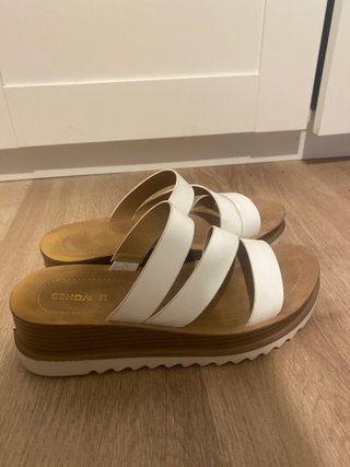 Sandalias blancas plataforma