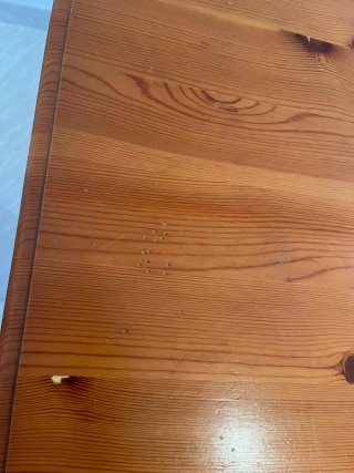 Mesa extensible pino macizo + 4 sillas