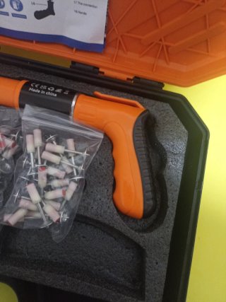Pistola Clavos Acero Impacto + Accesorios
