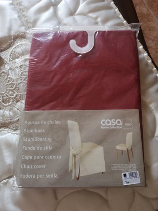 4 Fundas para Sillas Casa Home Collection Rojas