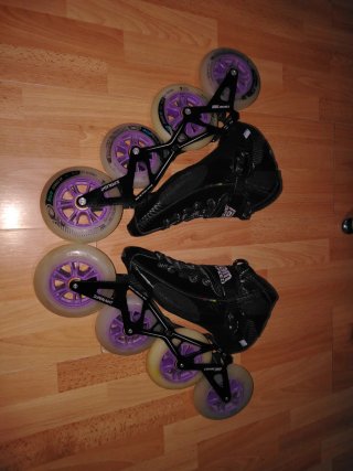 Patines Profesionales Negros Poco Uso