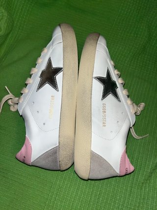 Golden Goose Superstar Blanco Rosa Plata