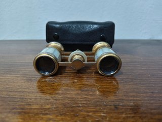 Prismáticos Ópera teatro Vintage con Estuche
