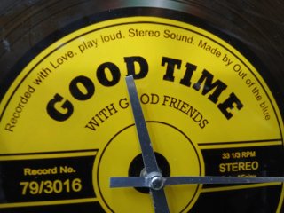 Orologio da parete disco vinile Good Time