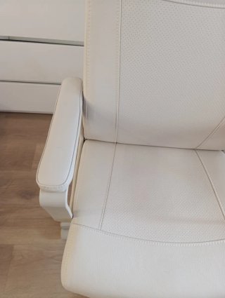 Silla de oficina Ikea Piel Sintética color crema