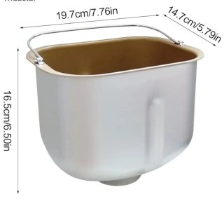 Cesta / Cubeta para panificadora más accesorios