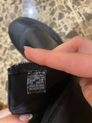 Botas Zara militares negras mujer