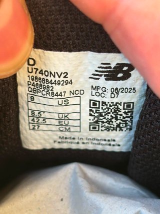 New Balance 740 Scarpe Uomo Nero Grigio