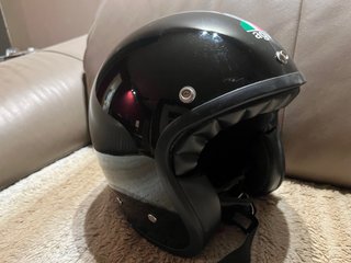 Casco  jet Moto AGV Negro brillo