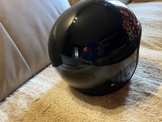 Casco  jet Moto AGV Negro brillo