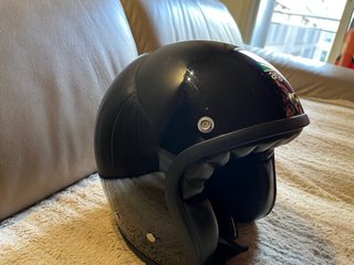 Casco  jet Moto AGV Negro brillo