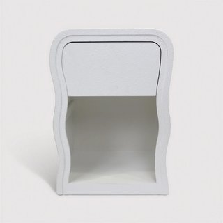 Edelweiss - Comodino 1 Cassetto colore bianco stile moderno
