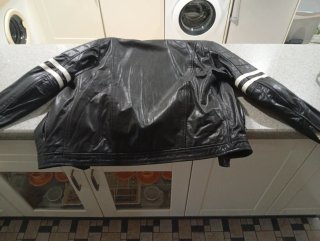 Chaqueta Biker Gear Cuero Negra Talla L