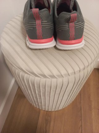 Zapatillas Skechers Mujer Gris y Rosa