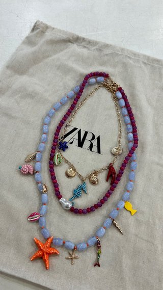 Collar verano con abalorios y charms