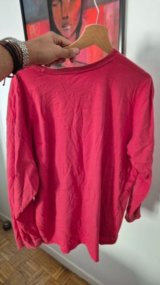 Camiseta Ralph Lauren manga larga color salmón