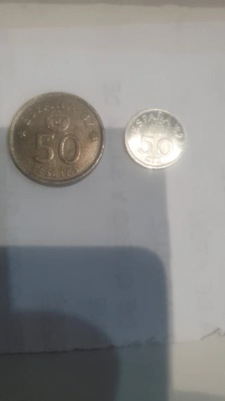2 Monedas 50 Pesetas España 1982