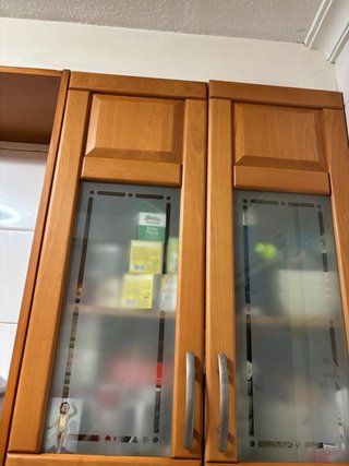 Muebles de cocina madera y cristal