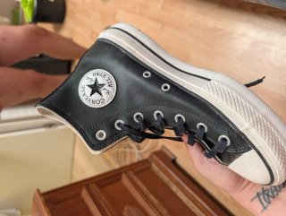 Converse All Star Botas Negras Piel