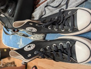 Converse All Star Botas Negras Piel