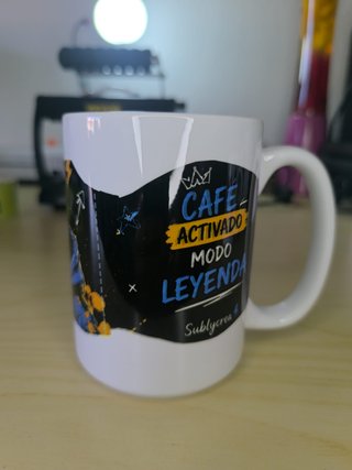 Taza Panda Café 11oz "Combustible de mis Metas"