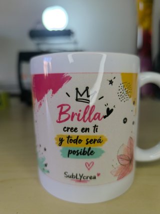 Taza Panda Café 11oz "Combustible de mis Metas"