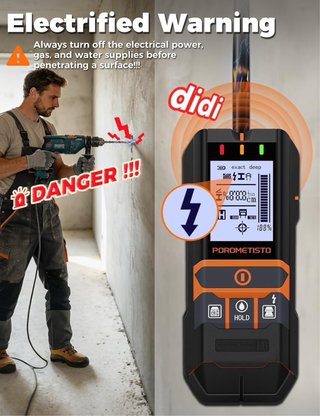 Detector de paredes y humedad 2 en 1 POROMETISTO