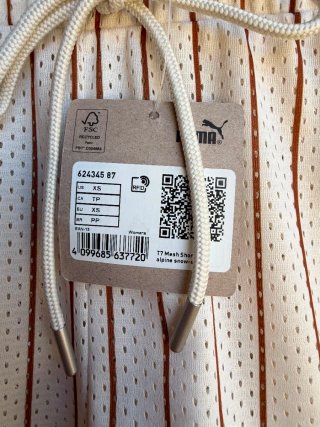 Pantaloncini Puma righe beige/marrone