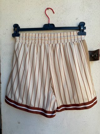 Pantaloncini Puma righe beige/marrone