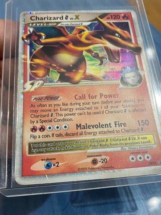 Carta pokémon: Charizard [G] LV.X (DPPR 45) inglés