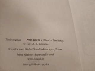 Viaggio alla fine del millennio di A. B. Yehoshua