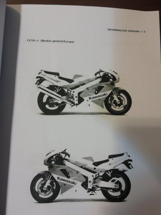 KAWASAKI ZXR 750R ZX-7R NINJA MANUAL DE TALLER J1m