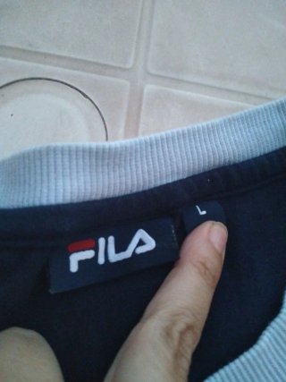 Camiseta Fila Mujer Talla L Azul Marino