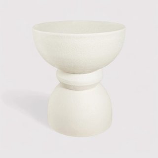 Kaolin - Tavolino da salotto colore bianco stile moderno