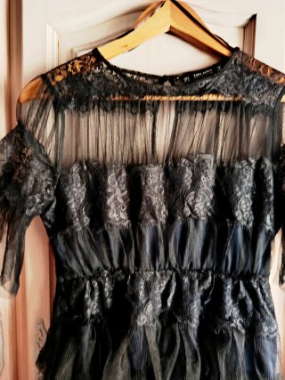 Buscado 2010's vestido tul Zara