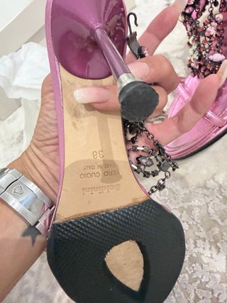 Sandalias Joya Baldinini Rosa y Plata